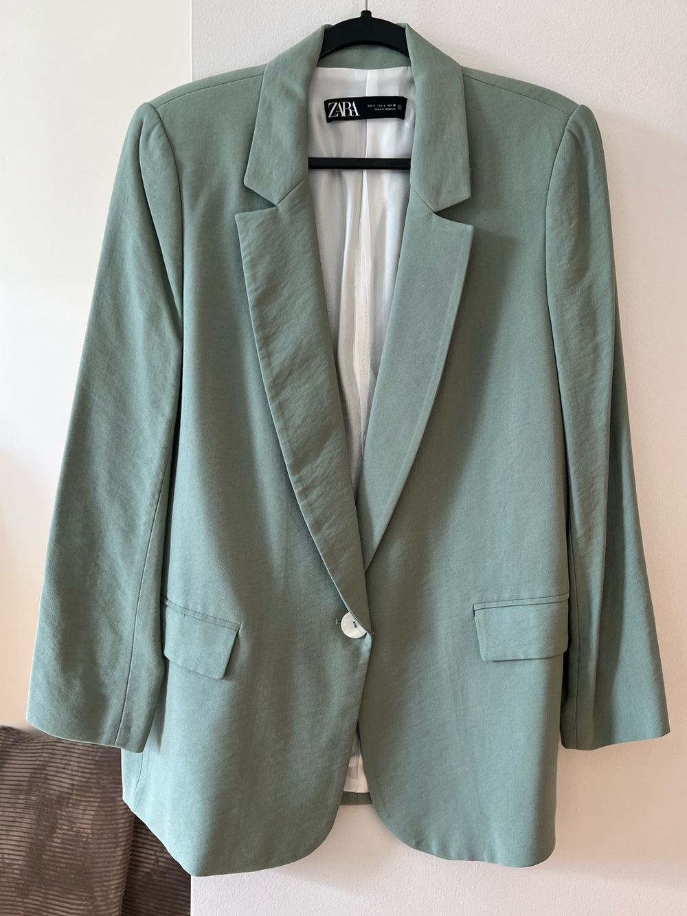 Zara Single-Button Blazer Jacket - Picture 3 of 8